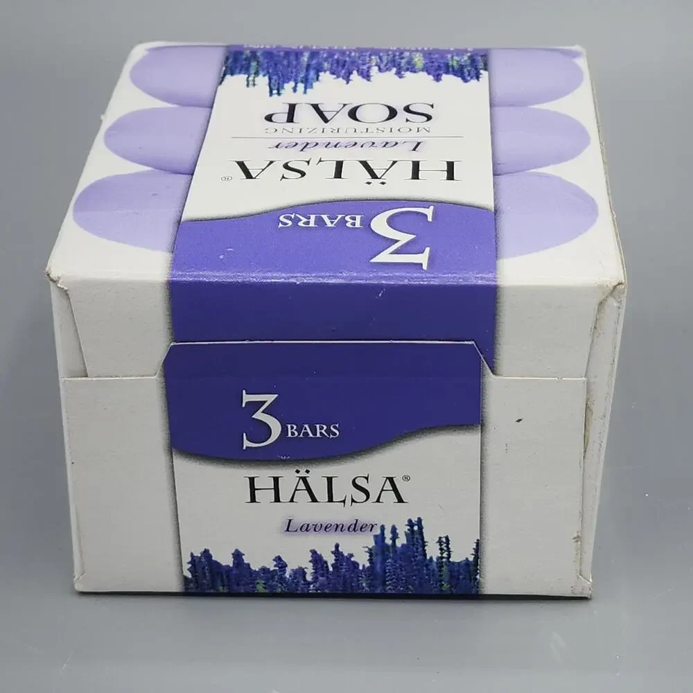Lot of 3 Bars HALSA Lavender Moisturizing Bath Soap 4oz Each New in Box